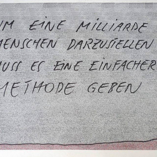 Um eine Milliarde Menschen darzustellen…