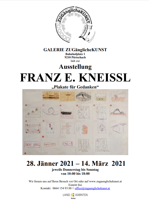 Galerie ZUGänglicheKUNST zeigt “Plakate für Gedanken”